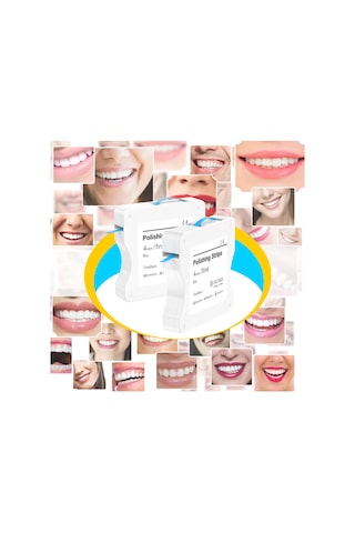 Skycity Dental İki Adet Mavi İnce Zımpara Şeridi - Dişler İçin Parlatma Ve Taşlama