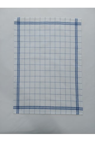 Pamuklu Beyaz Mavi Çizgili 4'lü Kurulama Bezi,peçete