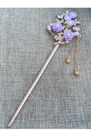 Villovatik Leyandra Lila Metal Saç Tokası 143296339 Diğer