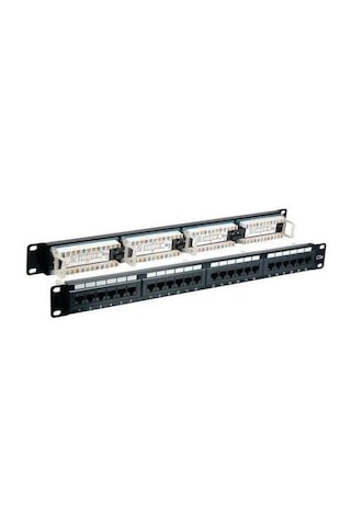 Pg 1u 24port Cat6 Utp Dolu Patch Panel Pg-24-d