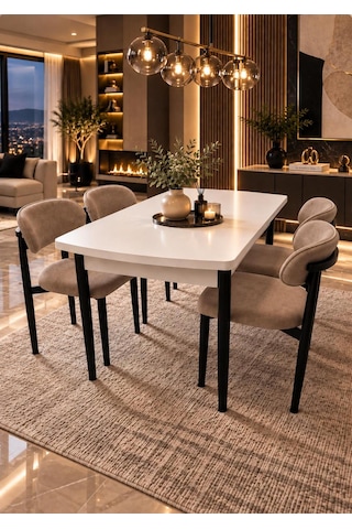 Sfm Serisi 80 X 130 Mutfak Masası Takımı Salon Takımı Mutfak Masası Capicino