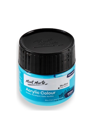 Akrilik Renkli Boya Signature 100ml - Sky Blue Çok Renkli