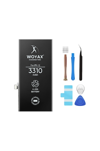 By Deji Apple Uyumlu iPhone 12 / 12 Pro Batarya 3310mAh Woyax Premium Batarya