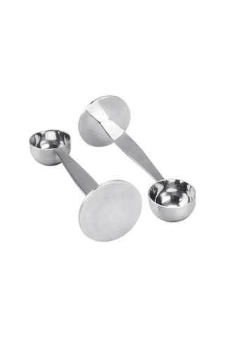 Didadodo Paslanmaz Çelik Espresso Kaşığı Seti - Ölçüm & Sıkıştırma, Gümüş Kahve Aksesuarı Gümüş, Gümüş