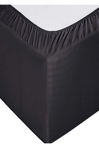 %100 Cotton Pamuk 120x200+30 Cm Fitted Lastikli Tek Kişilik Çarşaf Bed Sheett Siyah