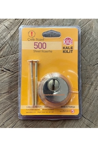 Kale Pirinç Sarı Çelik Kapı Silindir Rozeti Barel Rozeti Kapı Göbeği