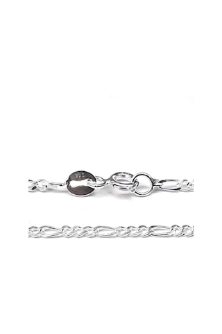 Omar Silver Unisex İnce Figaro 2,2 Mm 925 Ayar Gümüş Kolye Zincir