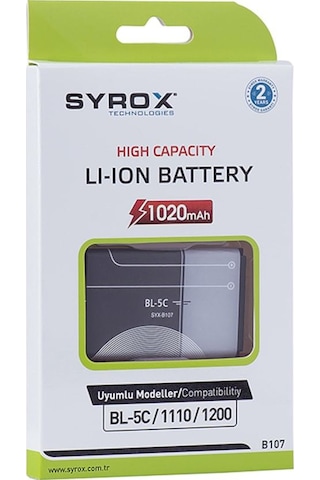 Nokia Bl 5C Pil Batarya Syrox Marka