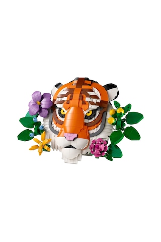 LEGO® Art Fauna Koleksiyonu – Kaplan 31217 - Yetişkinler için Çiçekli Dekoratif Model Yapım Seti (744 Parça)