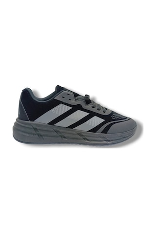 Adistar 019-26 Süet Deri Lazerli Anatomik Erkek Sneaker Siyah