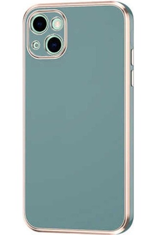 Apple Uyumlu iPhone 13 Kılıf Zore Bark Kapak Petrol Yeşil