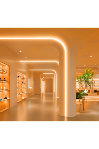 Rishang 2700k Cob Şerit Led 24v Metrede 480 Led Yüksek Crı 90 Noktasız Aydınlatma 10 Metre