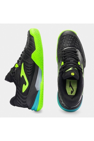 Joma Trols2601c Roland Toprak Kort Erkek Tenis Ayakkabısı - Siyah/neon Yeşil