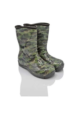 Twigy Kamuflaj TT1432 Çocuk Yağmur Çizmesi Yeşil 30/35 Çok Renkli