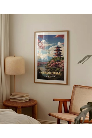 Çerçevesiz Poster Hiroşima'nın Huzurlu Manzarası