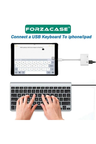 Forzacase Lightning To Usb 3 0 Apple iPhone Uyumlu iPad Bağlantı Şarj Ve Kamera Adaptörü Fc1095