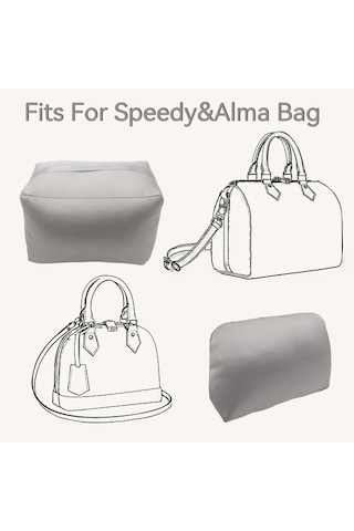 Fochsia Speedy 30 İçin Şık El Çantası Yastık Düzenleyici Hafif Kumaş Dolgu Yapı Bozulmasını Önler Ahşap