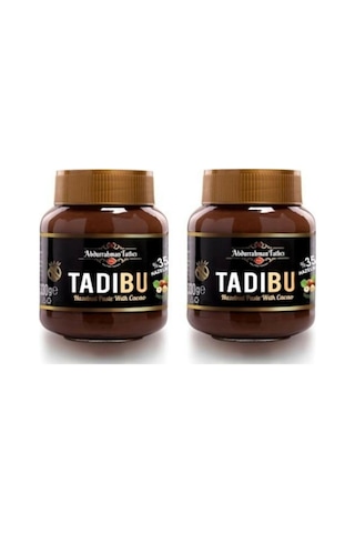 Abdurrahman Tatlıcı Tadıbu Kakaolu Fındık Ezmesi Çokokrem 330 Gr 2 Adet