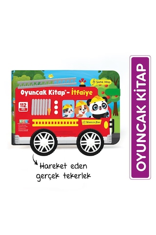 Oyuncak Kitap İtfaiye Gerçek Tekerlekli