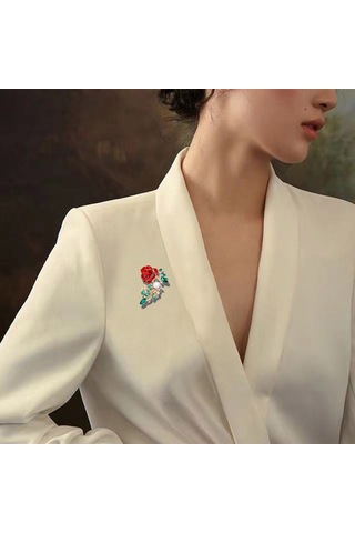 Bayanlar Ve Kızlar İçin Metal Tasarımlı Göz Alıcı Rhinestone Broş Pimi - Mükemmel Takım Elbise Emzirme Aksesuarı Veya Eşsiz Takı Hediyesi Çok Renkli