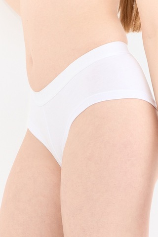 Naphor Touch Beyaz Boyshort Külot Gri