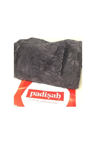 Padişah Desenli Siyah Çift Kişilik Battaniye Siyah