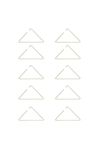 Edora Home 10'lu Gold Elbise Askısı Tişört Askısı - Metal Paslanmaz Altın