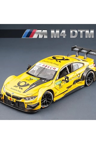 1:24 Bmw M4 Dtm Alaşım Spor Araba Diecasts Metal Oyuncak Araç
