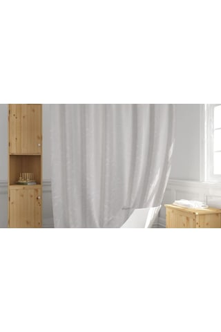 Günce Banyo Duş Perdesi 5026 Beyaz Çift Kanat 2X100X200Cm Çok Renkli