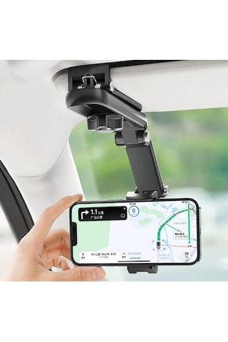 1080 Dönebilen Çok Fonksiyonlu Telefon Tutucu 5545 Siyah