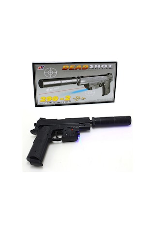Lazer Işıklı Silah Oyuncak Desert Eagle Tabanca Boncuk Atan