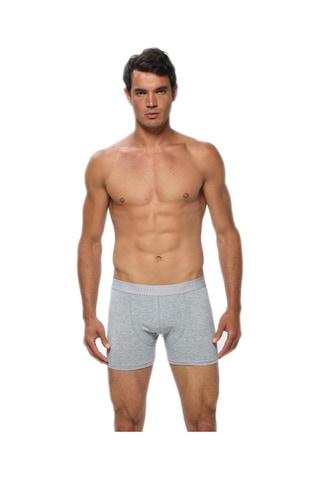 Gümüş Erkek Siyah Iç Giyim Likralı Külot 6 Lı Paket Boxer KARIŞIK