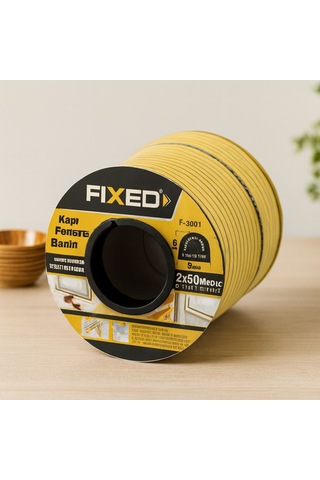 Kapı Pencere D-profil Fitil 9x6 Mm Kahverengi 100 M 3 CM x 1 M