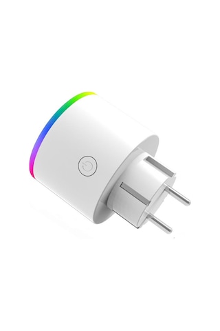 Fulltech Smart Plug FSM-2 2.4 G Wi-Fi RGB Işıklı Akım Korumalı Akıllı Priz