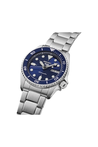 Seıko 5 Sports Skx 38 Mm Street Denim Srpl77k1 Srpl77k Otomatik Kol Saati Metalik Gri