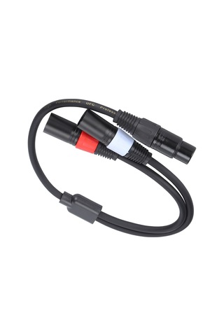 Yaleker Jorındo 5-pin Xlr Dişi İle Çift 3-pin Xlr Erkek 0.5m Ses Kablosu - Gürültüsüz İletim, Stüdyo/live Performans Uyumlu Jd6076