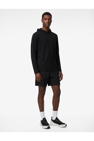 Koton Regular Fit Uzun Kollu Kapşonlu Spor Sweatshirt Siyah 6sam10034nk
