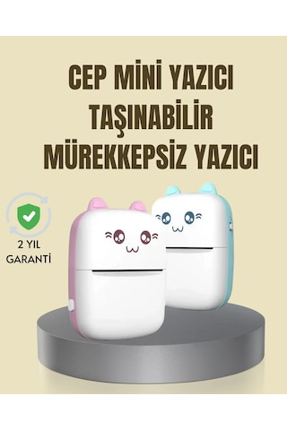 Vexor Taşınabilir Mini Termal Yazıcı 200 Dpı Bluetooth Bağlantılı