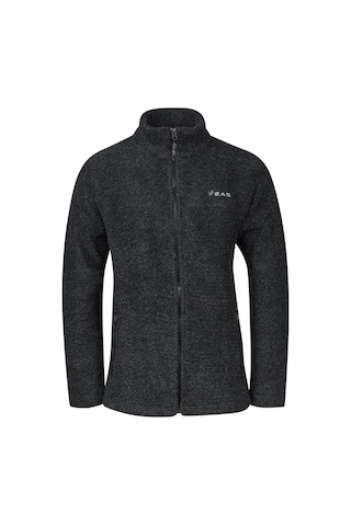 2as Hanoi Erkek Dik Yaka Havlu Merino Sweatshirt Siyah Siyah