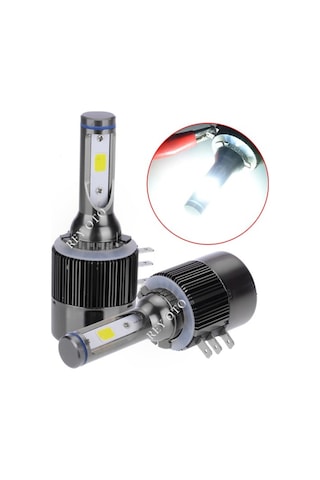 2 Adet H15 Led Xenon 8000 Lümen 6000k