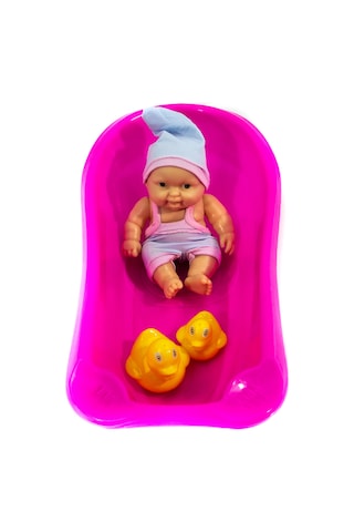 Oyuncak Bebek Küvetli Aksesuarlı Et Bebek Set