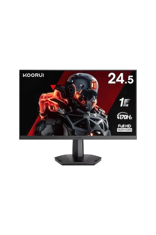 Koorui 24.5" 25e3a Gaming 170hz Monitör Siyah 1ms1920x1080, 170hz, Hdmı, Dp, Freesync, Vesa