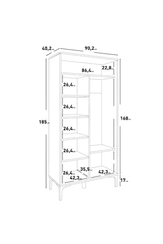 Massimo Aynalı,kapaklı,raflı Portmanto/ayakkabılık %100mdf