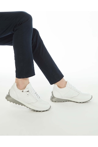 Tamer Tanca Erkek Hakiki Deri Beyaz Sneakers & Spor Ayakkabı 383 5454 Erk Ayk Y23 Beyaz Dr/beyaz Beyaz