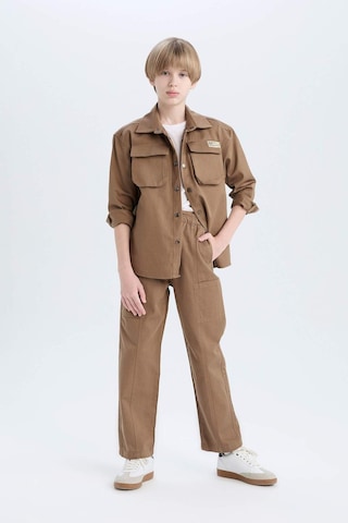 DeFacto Erkek Çocuk Loose Fit Beli Lastikli Twill Pantolon D9850A825SPBG80