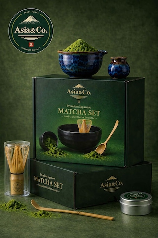 Asia & Co. Geleneksel Japon Matcha Seti - Bambu Whisk Ve Matcha Kasesi