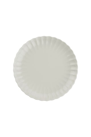 Kütahya Porselen Bone Luz Krem Pasta Tabağı 21cm Tekli Krem