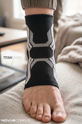 2'li Ortopedik Spor Ayak Bilekliği Unisex Spor Antrenman Gym Koşu Fitness Ayak Bileği Koruyucu - Titan Serisi