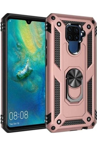 Huawei Mate 30 Lite Kılıf Zore Vega Kapak Rose Gold