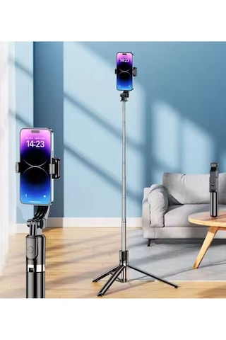 170 Cm Uzayabilen Ayaklı Selfie Çubuğu Tripod Özellikli